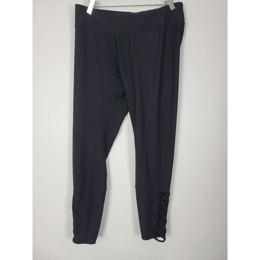 Steve Madden Quick Dry Leggings Large Womens Black High Rise Skinny‎ Athleisure